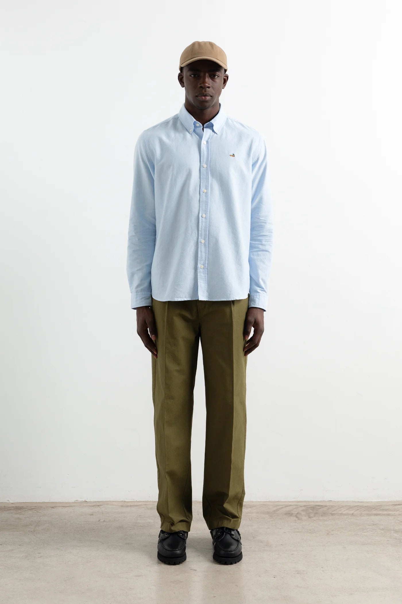 CAMISA OXFORD AZUL-4